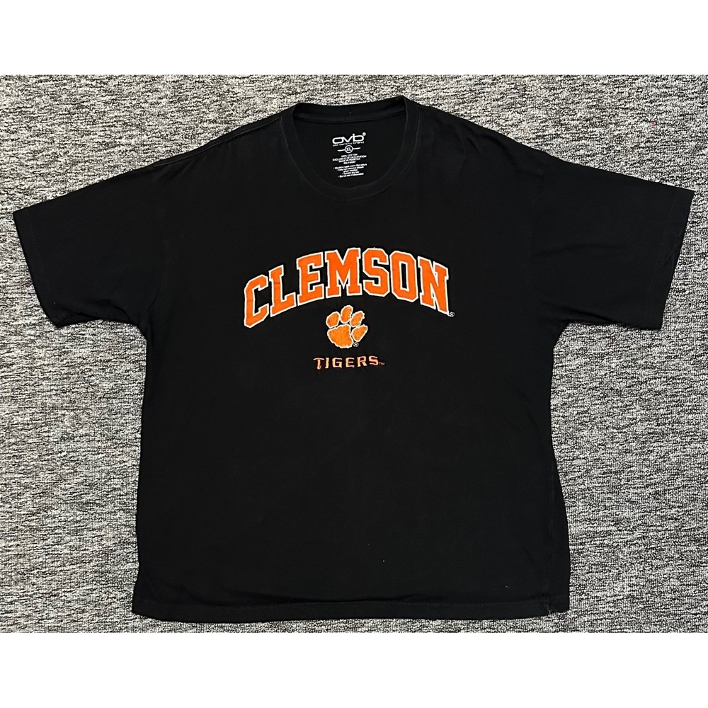 Old Varsity Brand Clemson Tigers T-Shirt Mens XL Black Short Sleeve NCAA Cotton